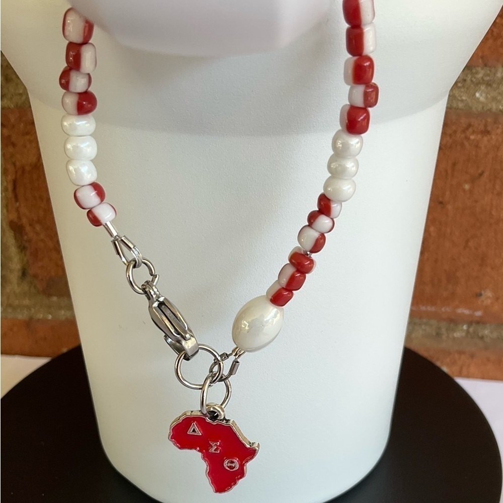 Hand Crafted Cup Handle Charm with Delta Sigma Theta Charm Tumbler Water Bottle